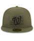 Фото #4 товара Men's Green Washington Nationals 2023 Armed Forces Day On-Field 59FIFTY Fitted Hat