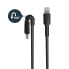 Фото #6 товара StarTech.com 6 foot (2m) Durable Black USB-A to Lightning Cable - Heavy Duty Rugged Aramid Fiber USB Type A to Lightning Charger/Sync Power Cord - Apple MFi Certified iPad/iPhone 12 - 2 m - Lightning - USB A - Male - Male - Black