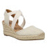 Easy Spirit Meza Wedge Espadrille Womens Beige Casual Sandals E-MEZA2-150