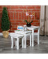 Фото #1 товара 3-Piece Nesting Table Set, White