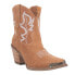Фото #2 товара Dingo Joyride Embroidered Snip Toe Cowboy Booties Womens Brown Casual Boots DI54