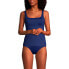 Фото #5 товара Women's Mastectomy Square Neck Tankini Swimsuit Top Adjustable Straps