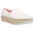 Фото #2 товара TOMS Alpargata Rope High Platform Slip On Womens White Flats Casual 10017839T