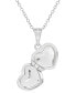 Фото #2 товара Rhona Sutton children's Diamond Accent Locket in Sterling Silver