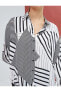 Фото #5 товара Рубашка женская Koton Геометрический узор Длинный рукав кнопки