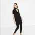 Фото #1 товара Zara 302176 Mini Dress with Choker Collar Size XXL Black