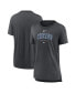 ფოტო #1 პროდუქტის Women's Heather Charcoal Chicago Cubs Authentic Collection Early Work Tri-Blend T-shirt