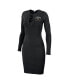 ფოტო #2 პროდუქტის Women's Black Vegas Golden Knights Lace-Up Dress