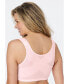 ფოტო #2 პროდუქტის Plus Size Front-Close Cotton Wireless Posture Bra