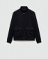 Men's Zipper Detail Suede-Effect Jacket