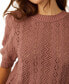 Фото #4 товара Women's Cotton Eloise Open-Knit Pullover