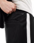 ASOS 4505 contrast side stripe active jersey short in black & white