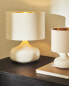 Table lamp with ceramic base