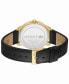 Фото #3 товара Часы и аксессуары Lacoste мужские наручные часы с кожаным ремешком Lisbon кварцевые 42 мм черные