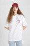 Kadın T-shirt Beyaz C5958ax/wt32