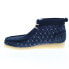 Фото #9 товара Clarks Wallabee Boot 26169152 Mens Blue Suede Lace Up Chukkas Boots