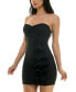 ფოტო #3 პროდუქტის Juniors' Strapless Sweetheart-Neck Ruffled Dress