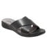 Фото #2 товара Softwalk Tillman S1502-001 Womens Black Narrow Leather Slides Sandals Shoes