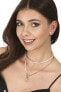 Stylish gold plated necklace with genuine river pearls JL0798