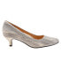 Фото #1 товара Trotters Kiera T1805-065 Womens Beige Extra Wide Leather Pumps Heels Shoes 9
