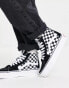 Фото #8 товара Vans SK8-Hi Platform trainers in black and white checkerboard