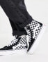 Vans SK8-Hi Platform trainers in black and white checkerboard