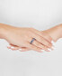 ფოტო #2 პროდუქტის Lab Grown Sapphire (2-1/5 ct. t.w.) & Lab Grown Diamond (1/3 ct. t.w.) Marquise Vine Ring in 14k White Gold