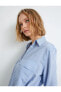 Фото #11 товара Gömlek Elbise Cep Detaylı Kemerli Düğmeli Ecovero® Viscose