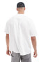 ASOS DESIGN oversized t-shirt in white with front print