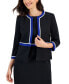 Фото #3 товара Women's Contrast Frame Piped Jacket