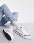 Фото #1 товара Converse Chuck Taylor Lift Ox platform trainers in white