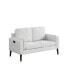 Фото #1 товара 35" Wood, Steel, Foam and Polyester Nate with Power and USB Ports Loveseat
