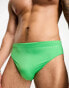 COLLUSION swim brief in bright green