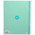 Фото #2 товара ANTARTIK Spiral notebook A4 micro lined cover 80h 90gr frame 5 mm 1 band 4 holes mint