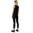 Long Sports Trousers 4F Quick-Drying Black Lady