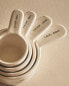 Pack of stoneware measuring spoons (pack of 4)