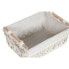Laundry basket Home ESPRIT White Natural Metal Shabby Chic 42 x 32 x 51 cm 5 Pieces