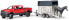 Фото #4 товара bruder 02501 - RAM 2500 Power Wagon mit Pferdeanhänger & Pferd - 1:16 Pick-up Geländewagen Pritschenwagen Auto Jeep Fahrzeug Tiertransporter Hengst Pony Spielzeug
