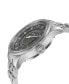 ფოტო #2 პროდუქტის Men's Jones St Swiss Automatic Silver-Tone Stainless Steel Bracelet Watch 45mm