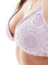 Фото #7 товара Brave Soul crochet bikini top in lilac