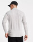 French Connection soft touch half zip jumper in light grey