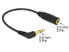 Фото #3 товара Delock 0.17m 2.5mm/3.5mm - 3.5mm - Male - 2.5mm - Female - 0.17 m - Black