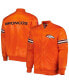 Men's Orange Denver Broncos The Pick and Roll Full-Snap Jacket