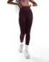 ASOS 4505 Icon bum sculpt gym legging in burgundy