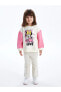 Фото #4 товара Bisiklet Yaka Uzun Kollu Minnie Mouse Baskılı Kız Bebek Sweatshirt