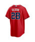 ფოტო #4 პროდუქტის Men's Matt Olson Red Atlanta Braves Alternate Replica Player Jersey