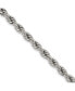 ფოტო #3 პროდუქტის Stainless Steel 6mm Rope Chain Necklace