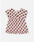 ფოტო #1 პროდუქტის Girl Organic Cotton Long Top With Frill White Printed Pop Strawberry - Toddler|Child