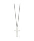 Фото #1 товара Polished 35mm Cross Pendant on a 18 inch Cable Chain Necklace