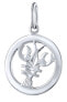 Фото #1 товара Silver pendant zodiac sign Cancer - round SILVEGOB10283S07